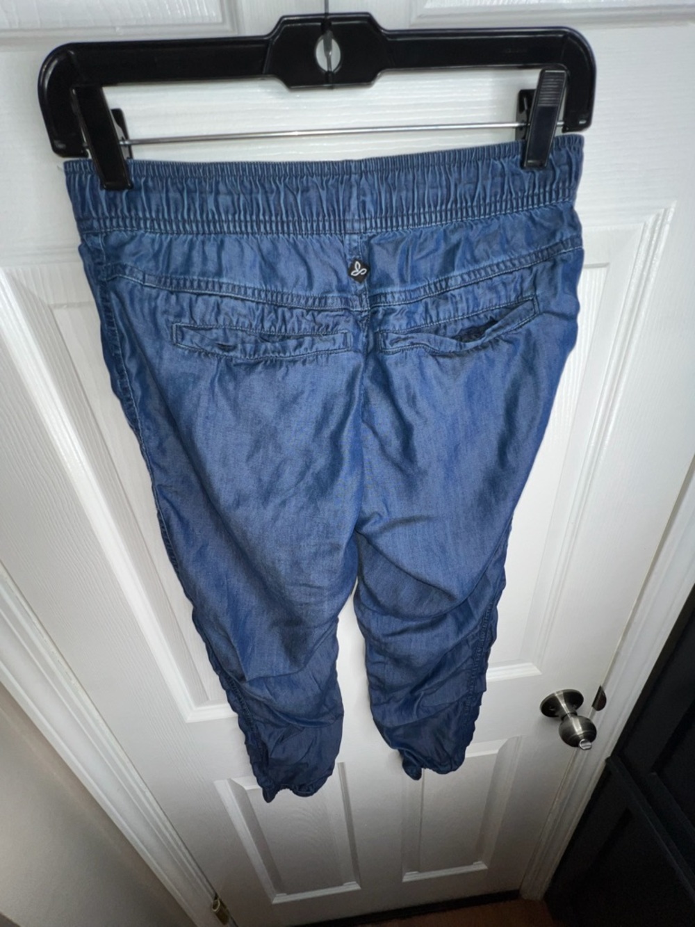 Prana Women’s X Small Aberdeen Crop Joggers Pants XS Blue Lenzing Tencel prAna - Picture 13 of 16